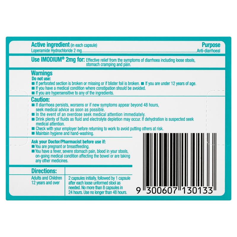 Load image into Gallery viewer, Imodium Diarrhoea Capsules 20 Pack