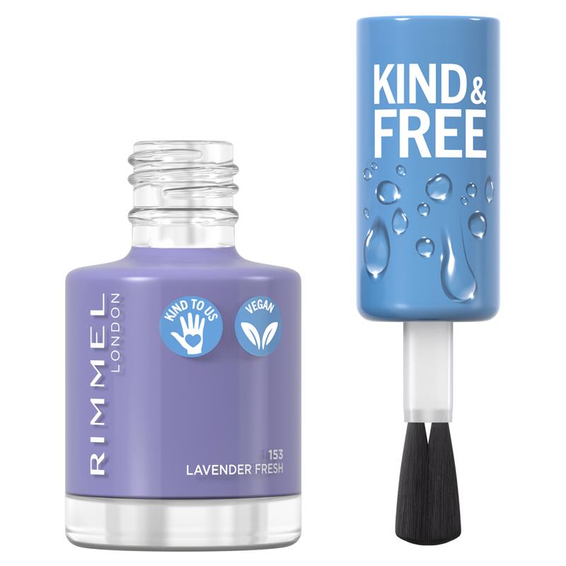 Load image into Gallery viewer, Rimmel Kind &amp; Free Nail Polish 153 Lavender Light
