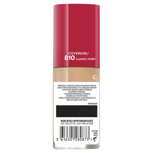 Covergirl Outlast Extreme Wear Foundation 810 Classic Ivory 30ml