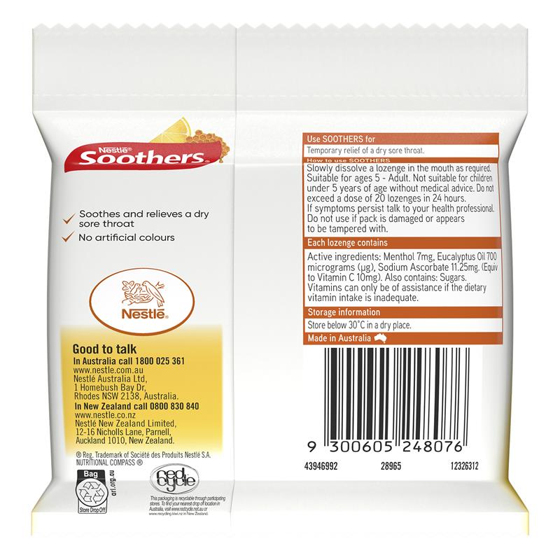 Load image into Gallery viewer, Soothers Honey &amp; Lemon 3x10 Lozenge Multipack
