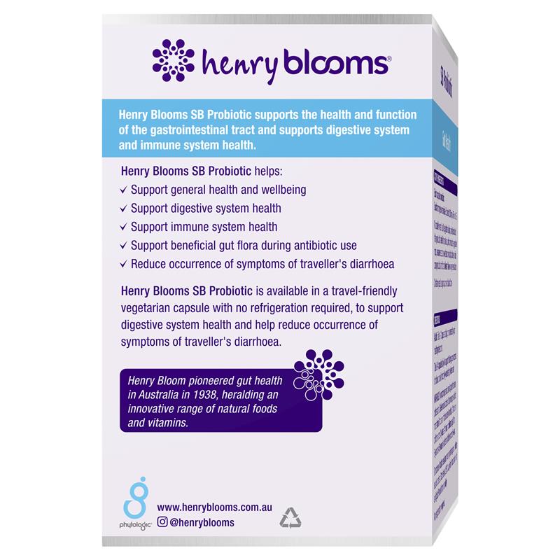 Load image into Gallery viewer, Henry Blooms Probiotic Gut Health 60 Vegetarian Capsules
