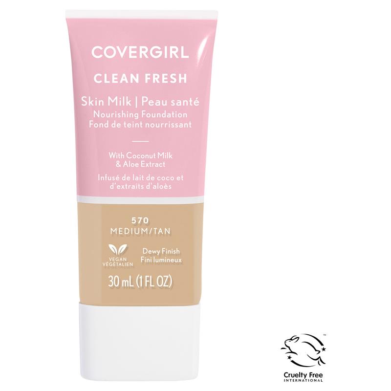 Load image into Gallery viewer, Covergirl Clean Fresh Skin Milk Foundation Medium/Tan 570 30ml
