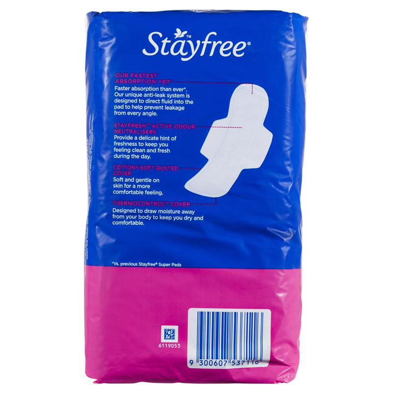 Load image into Gallery viewer, Stayfree Super Pads With Wings 12 Pack
