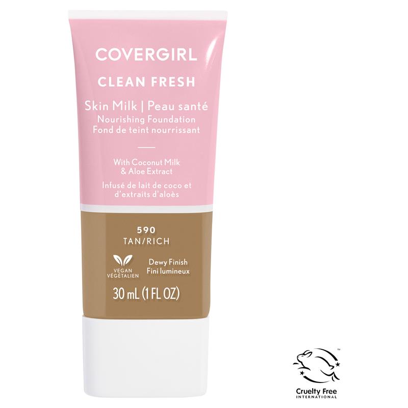 Load image into Gallery viewer, Covergirl Clean Fresh Skin Milk Foundation Tan/Rich 590 30ml

