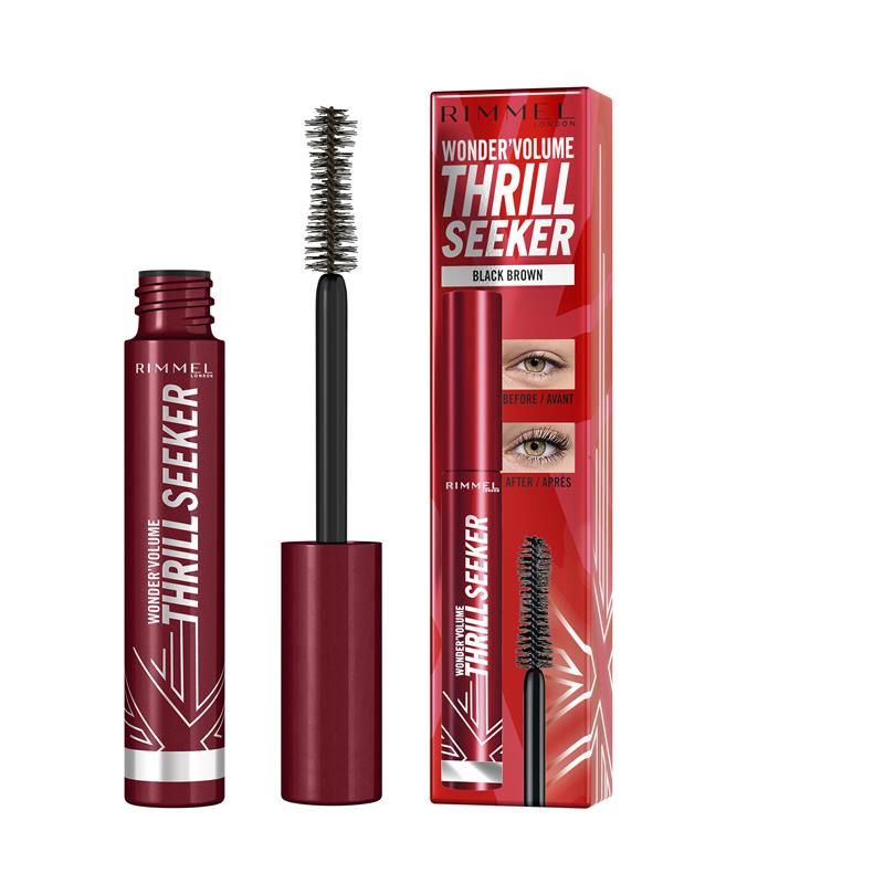 Load image into Gallery viewer, Rimmel Wonder Volume Thrill Seeker Mascara Black Brown 8ml
