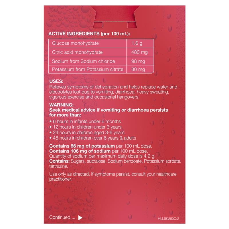 Load image into Gallery viewer, Hydralyte Electrolyte Strawberry and Kiwi 4x250ml Solution
