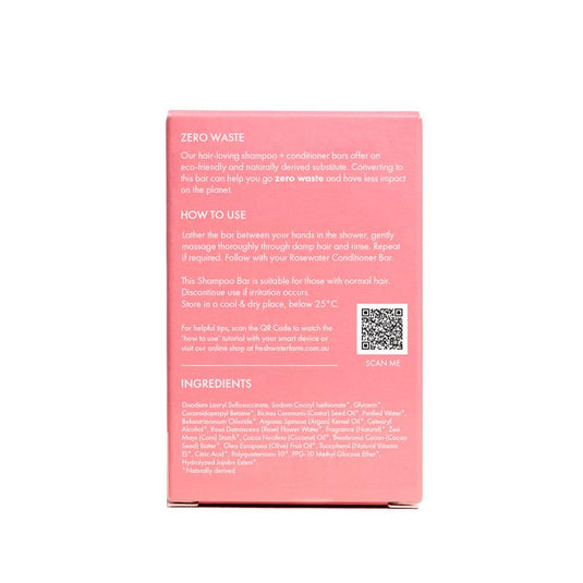 Freshwater Farm Australia Rosewater Cleansing Shampoo Bar 100g