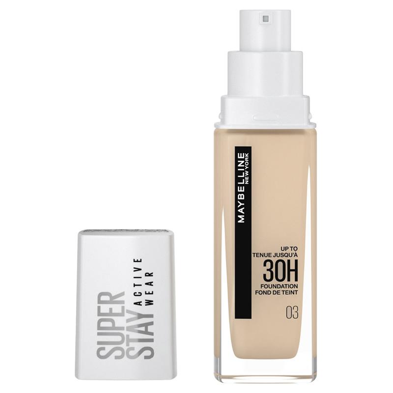 Load image into Gallery viewer, Maybelline Superstay 30 Hour Foundation 03 True Ivory
