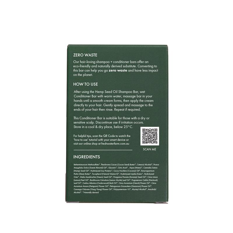 Load image into Gallery viewer, Freshwater Farm Australia Hemp Seed Oil Hydrating Conditioner Bar 70g
