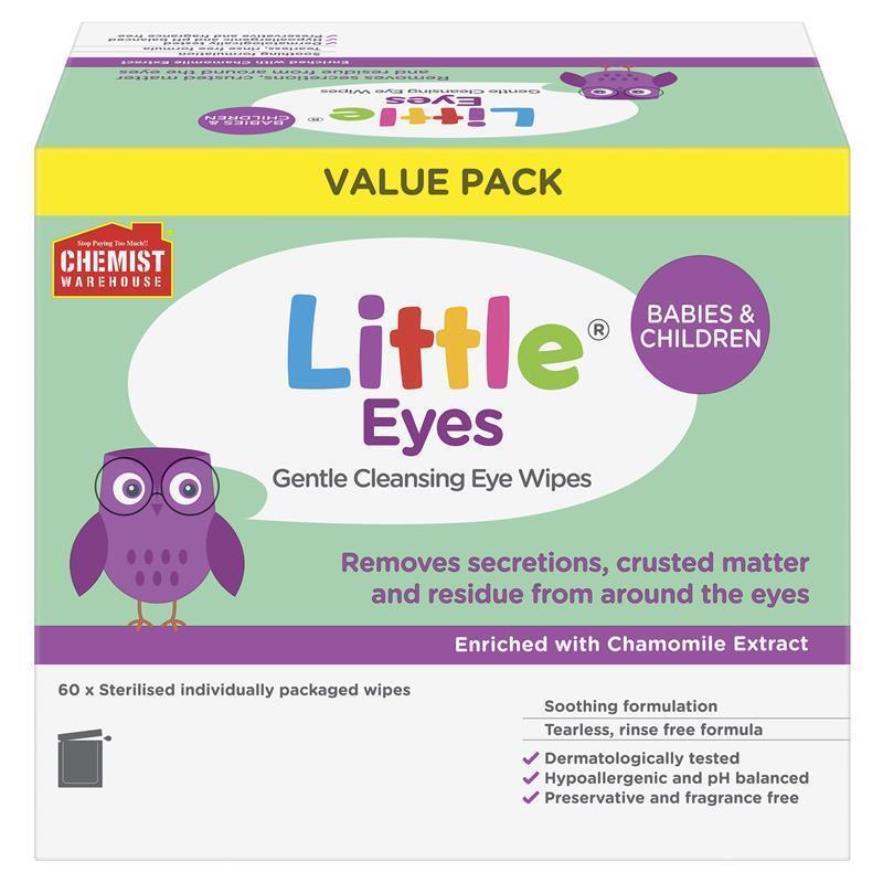Load image into Gallery viewer, Little Eyes Cleansing Wipes 60 Exclusive Size
