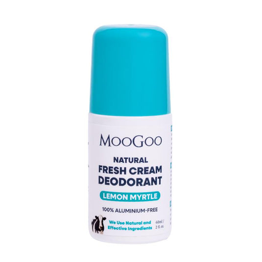 Moogoo Natural Fresh Cream Roll On Deodorant Lemon Myrtle 60ml