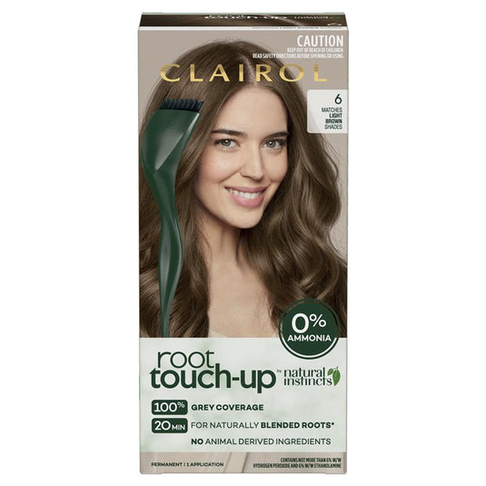 Clairol Root Touch Up Natural Instincts 6 Light Brown Permanent Hair Colour