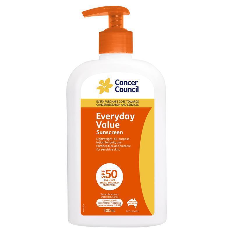 Load image into Gallery viewer, Cancer Council SPF 50+ Everyday Value 500ml
