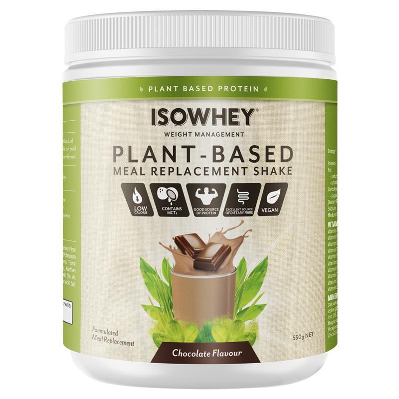 Load image into Gallery viewer, IsoWhey Plant-Based Meal Replacement Shake Chocolate 550g
