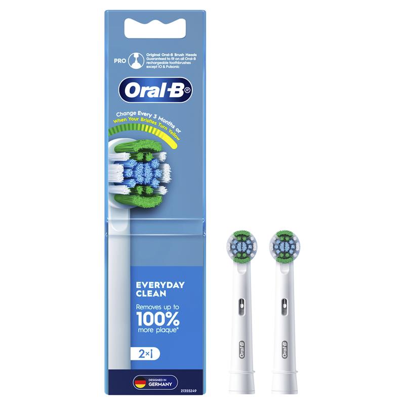 Load image into Gallery viewer, Oral B Power Toothbrush Everyday Clean Refills 2 Pack

