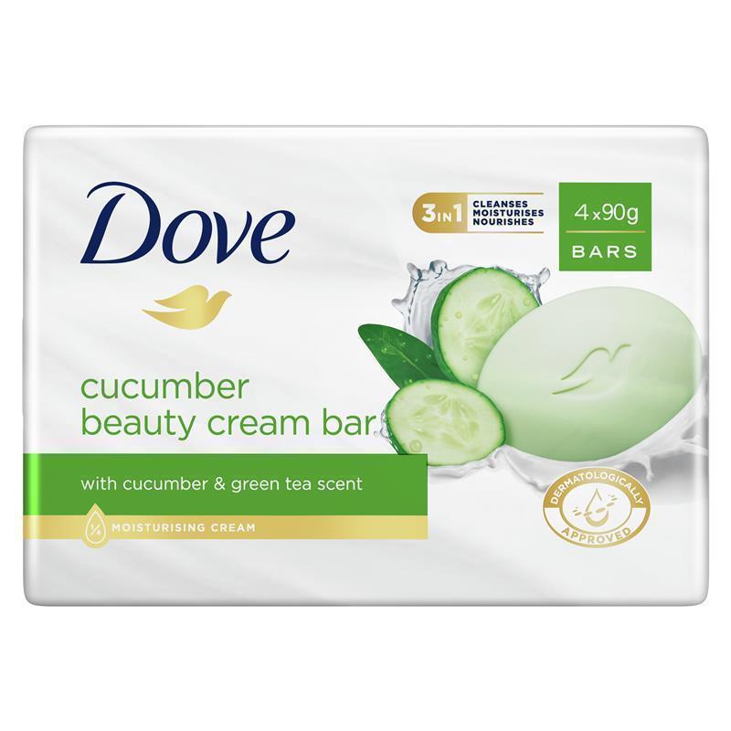 Load image into Gallery viewer, Dove Beauty Bar Cucumber 4 x 90g
