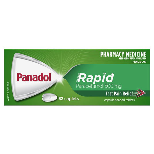 Panadol Rapid Paracetamol Pain Relief 32 Caplets