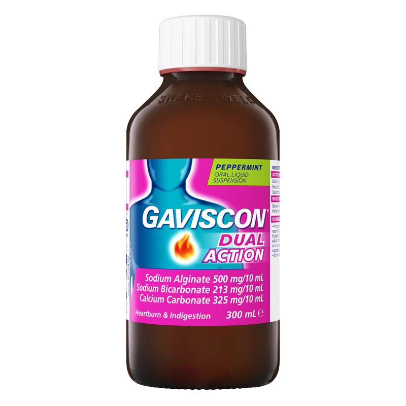 Load image into Gallery viewer, Gaviscon Dual Action Liquid Heartburn &amp; Indigestion Relief 300ml
