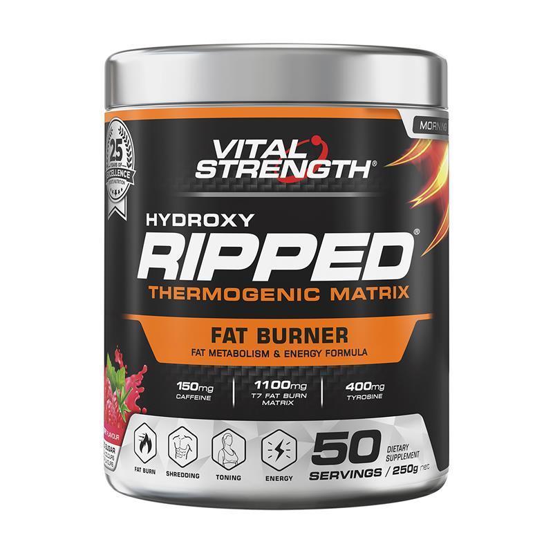 Load image into Gallery viewer, Vital Strength Ripped Thermo Stack Raspberry 250g
