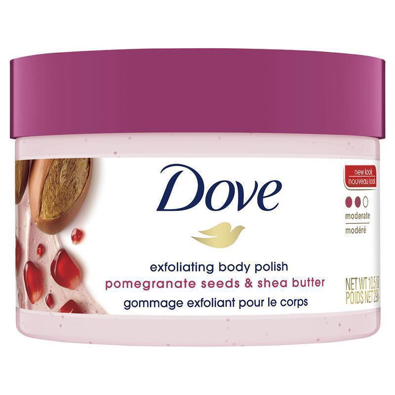 Load image into Gallery viewer, Dove Exfoliating Body Polish Pomegranate and Shea Butter 298g
