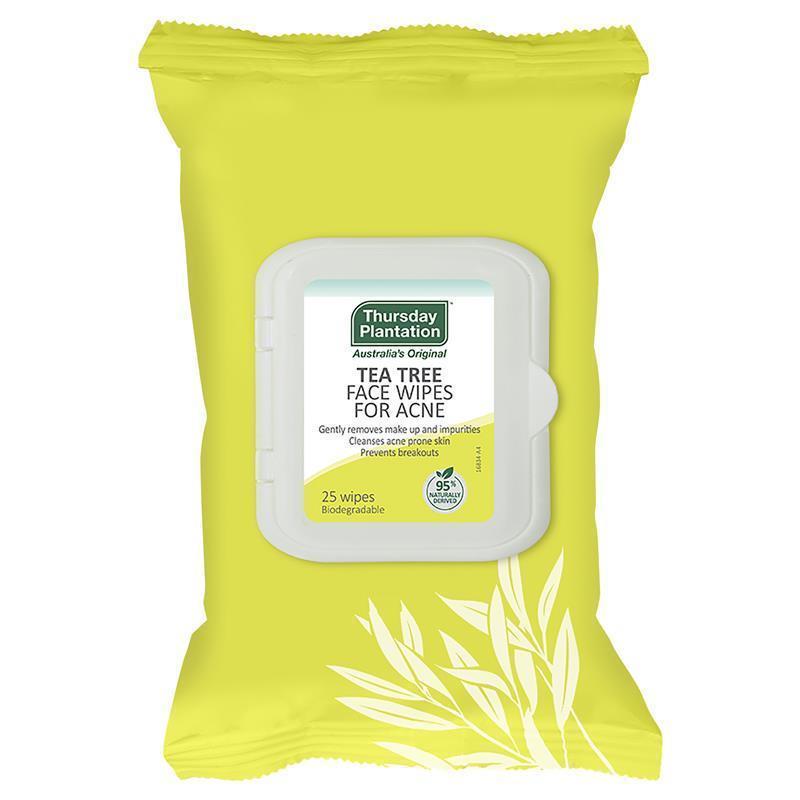 Load image into Gallery viewer, Thursday Plantation Tea Tree Face Wipes for Acne 25
