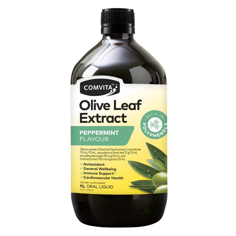 Load image into Gallery viewer, Comvita Olive Leaf Extract Peppermint 1 Litre
