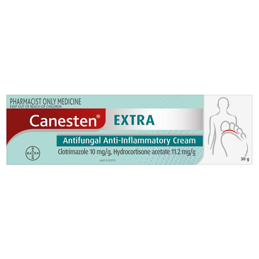 Canesten Extra 1% Cream  30g - Clotrimazole +  Hydrocortisone (S3)