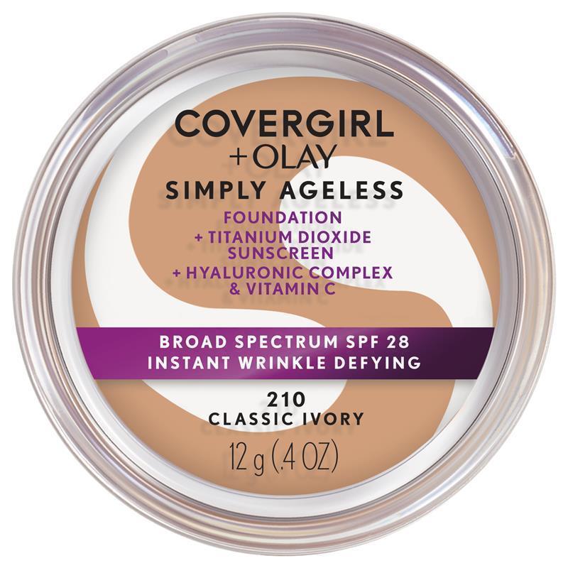 Load image into Gallery viewer, Covergirl Simply Ageless Wrinkle Defy Foundation Classic Ivory 210
