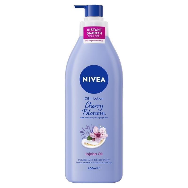 Load image into Gallery viewer, NIVEA Oil In Lotion Body Lotion Cherry Blossom &amp; Jojoba 400ml
