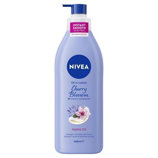 NIVEA Oil In Lotion Body Lotion Cherry Blossom & Jojoba 400ml