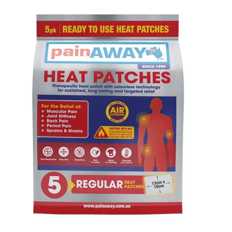Load image into Gallery viewer, Pain Away Heat Patches Regular 5 Pack
