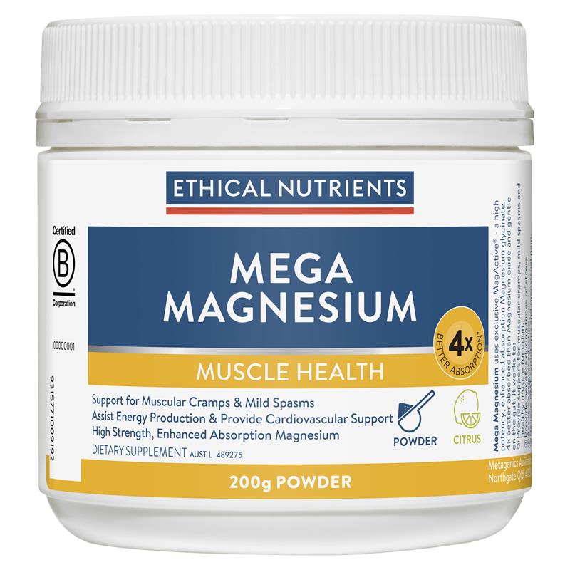 Load image into Gallery viewer, Ethical Nutrients Mega Magnesium 200g Powder Citrus
