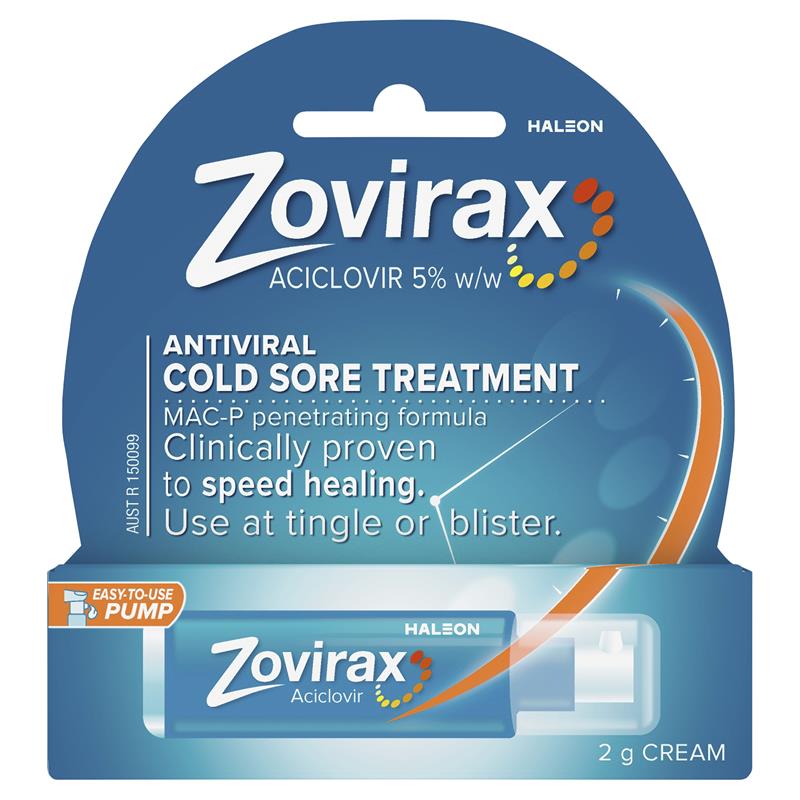 Load image into Gallery viewer, Zovirax Cold Sore Cream Pump 2g

