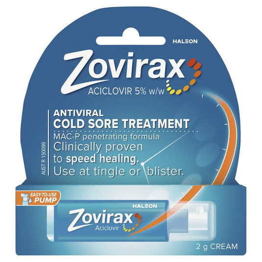Zovirax Cold Sore Cream Pump 2g