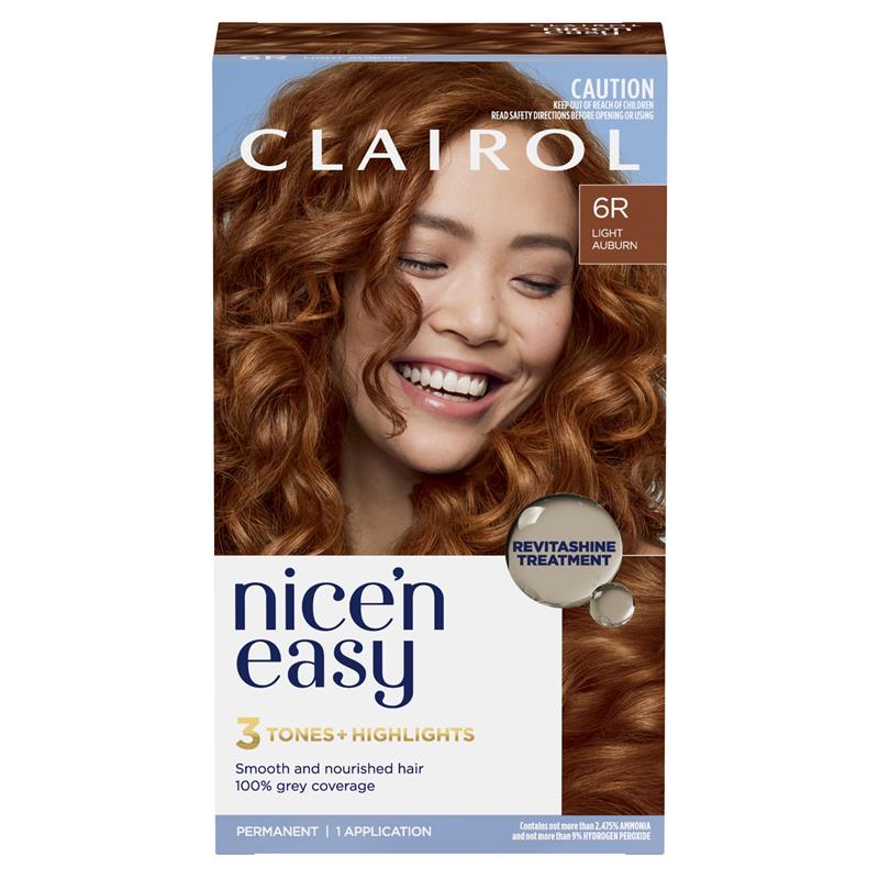 Load image into Gallery viewer, Clairol Nice N Easy 6R Natural Light Auburn Permanent Hair Colour

