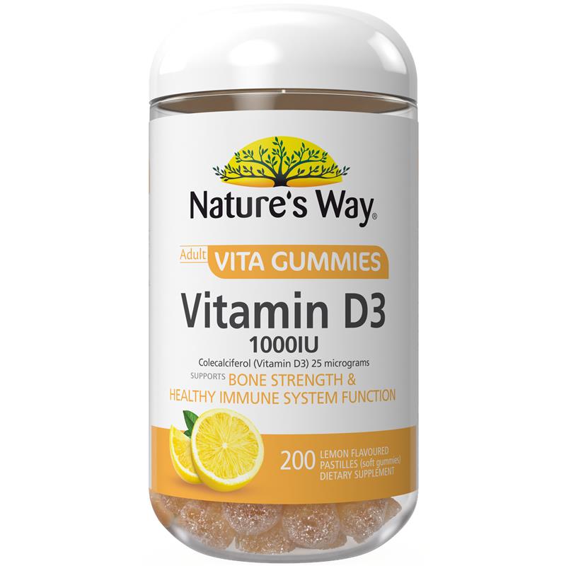 Load image into Gallery viewer, Nature's Way Adult Vita Gummies Vitamin D 200 Gummies Exclusive Size
