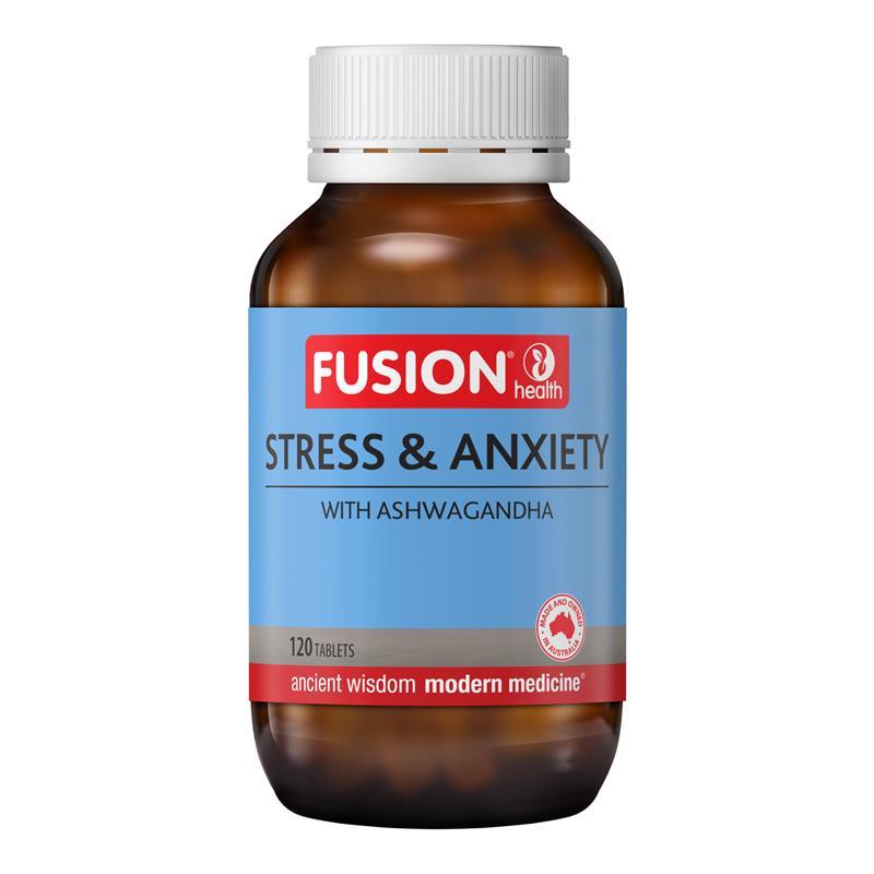 Load image into Gallery viewer, Fusion Stress &amp; Anxiety 120 Tablets
