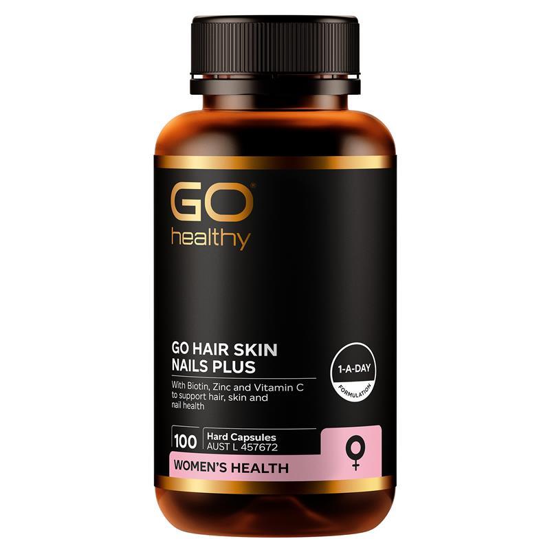 Load image into Gallery viewer, GO Healthy Hair Skin Nails Plus 100 Hard Capsules
