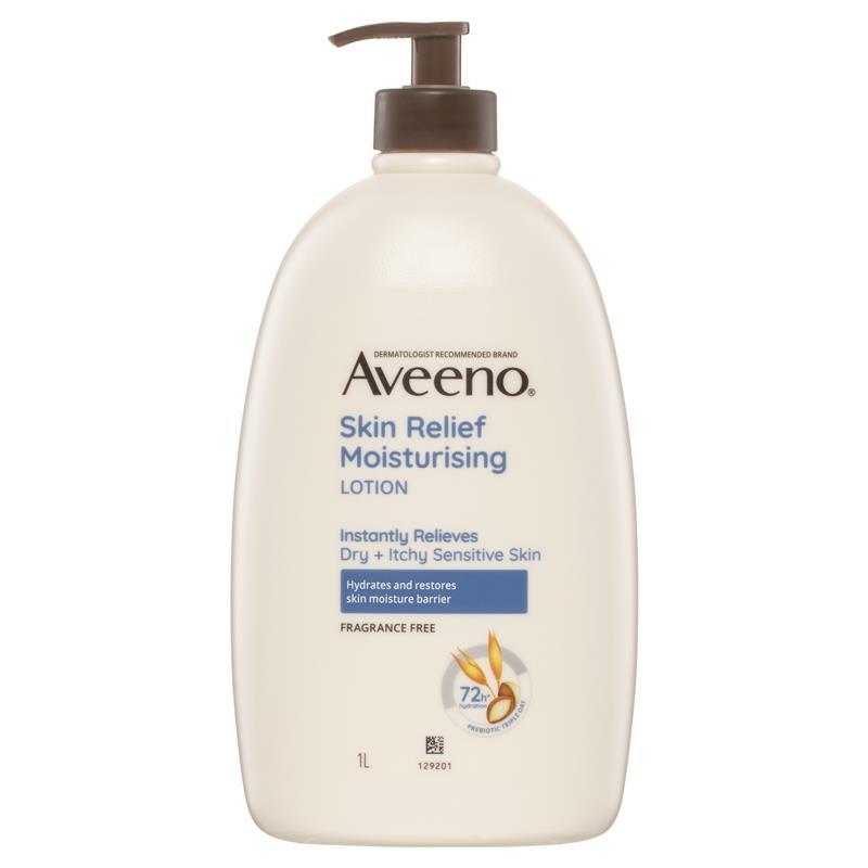 Load image into Gallery viewer, Aveeno Skin Relief Fragrance Free Moisturising Body Lotion 1L
