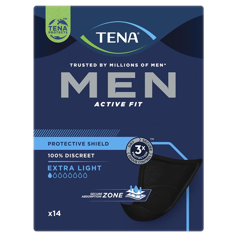 Load image into Gallery viewer, TENA Men Level 0 Protective Shield 14 Pack
