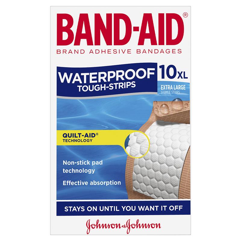 Load image into Gallery viewer, Band-Aid Waterproof Tough Strips Extra Large 10 Pack
