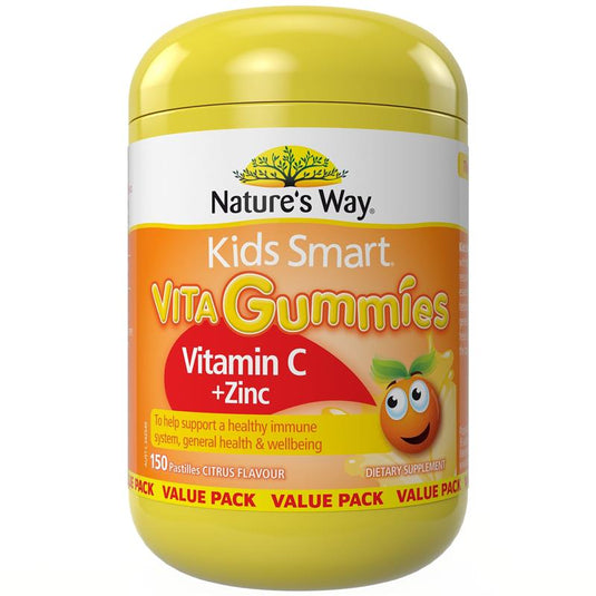 Nature's Way Kids Smart Vita Gummies Vitamin C + Zinc 150 Gummies Exclusive Size