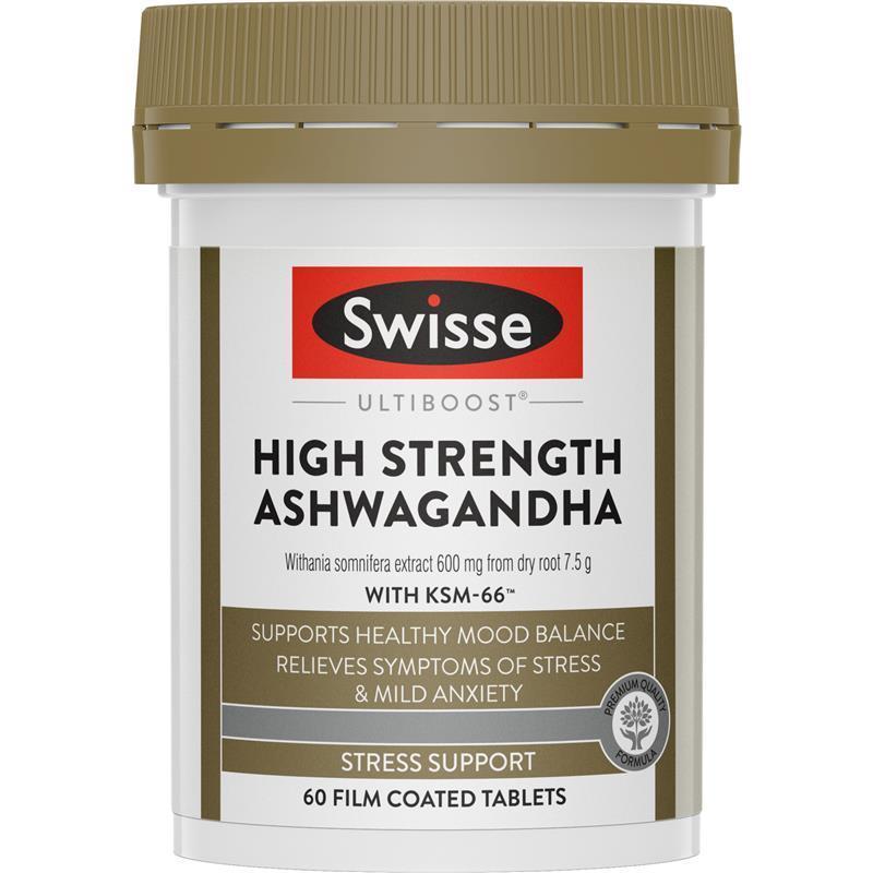 Load image into Gallery viewer, Swisse Ultiboost High Strength Ashwagandha 60 Tablets
