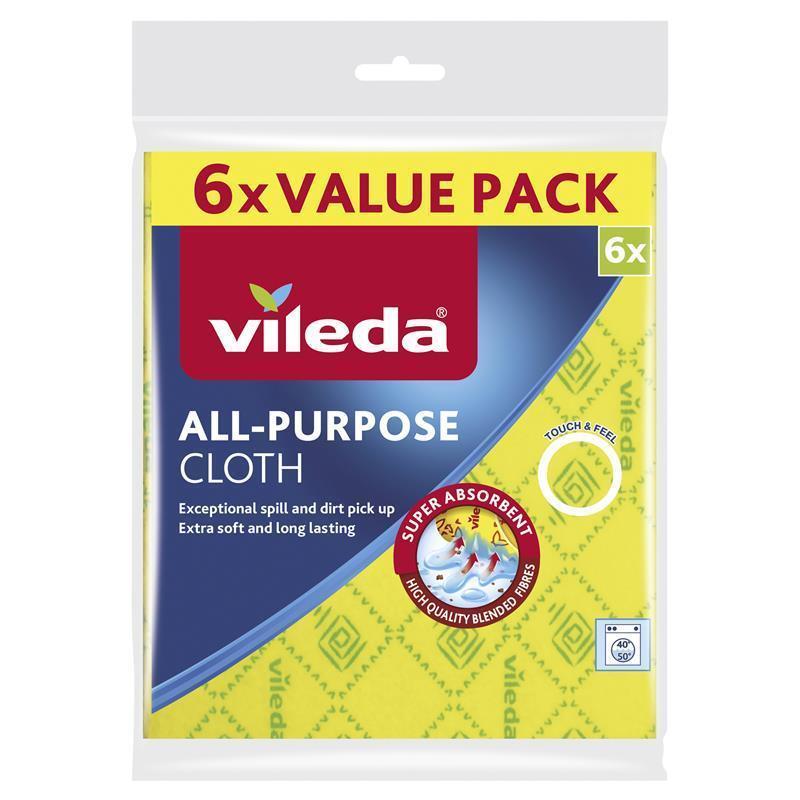 Load image into Gallery viewer, Vileda All Purpose Cloth 6 Pack

