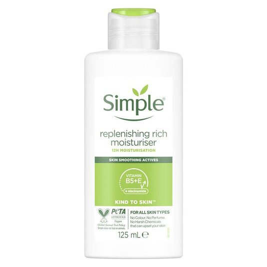 Simple Kind To Skin Rich Moisturiser Replenishing 125ml