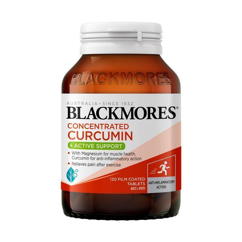 Load image into Gallery viewer, Blackmores Concentrated Curcumin + Active Support 120 Tablets
