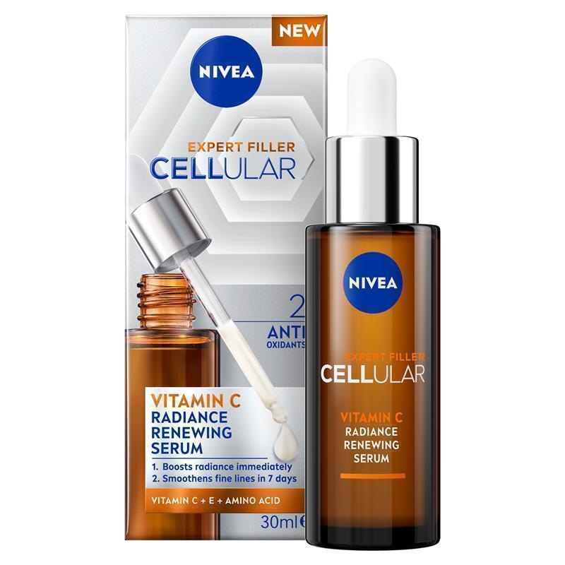 Load image into Gallery viewer, NIVEA Cellular Filler Expert Vitamin C Radiance Renewing Serum 30ml
