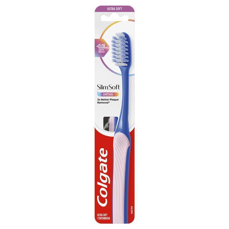 Load image into Gallery viewer, Colgate Toothbrush Slim Soft Orthodontic Exclusive Ultra Soft Bristles
