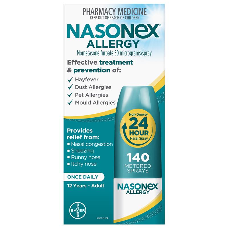 Load image into Gallery viewer, Nasonex Allergy Non-Drowsy 24 Hour Nasal Spray 140 Sprays
