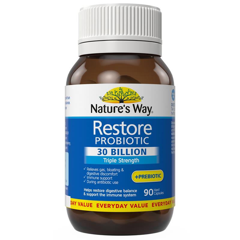 Load image into Gallery viewer, Nature's Way Restore Probiotic 30 Billion 90 Capsules
